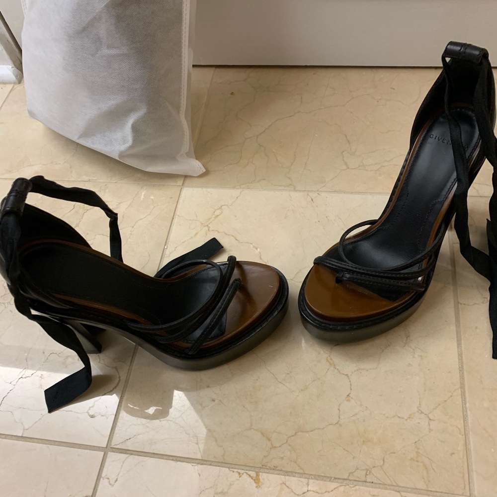 Leather Platform Givenchy Heels - image 5